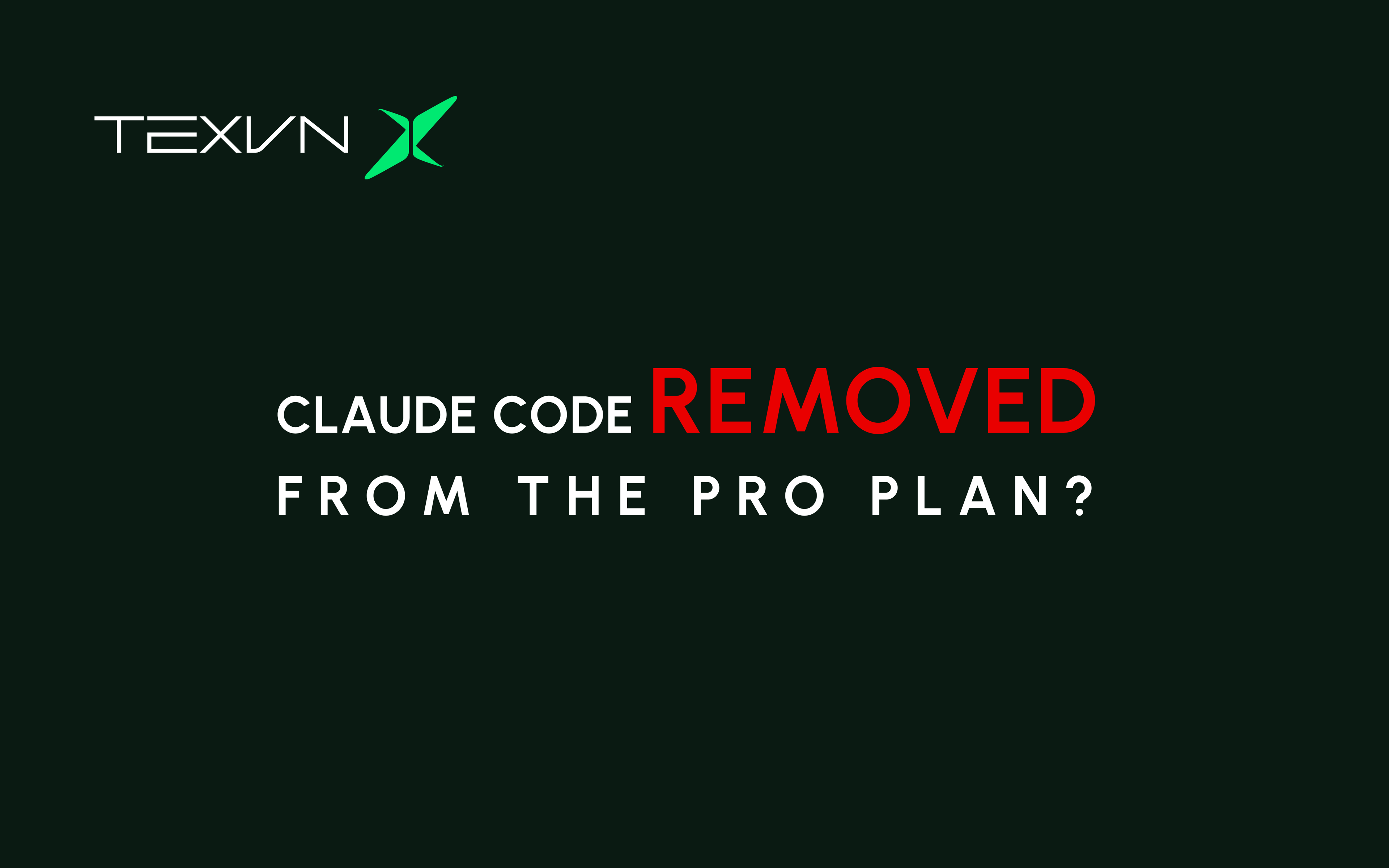 Claude code removed from the PRO plan?